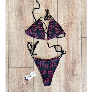 Anti Social Social Club Selfish Bikini Black Set (Brand New